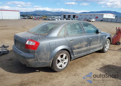 2002 Audi A4 3.0 из США, поврежденный, VIN WAULT68E62A309019